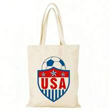 Football Canvas Tote Bag, Shoulder Bag, Handbag, Soccer Fan Gift - View 8