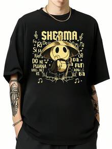 Sherma Song T-Shirt, Hollow Knight Silksong T-Shirt, Team Cherry - 黑色 - 查看 1