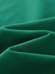 Kaos Lengan Pendek Longgar Minimalis Kasual dengan Cetakan Huruf, Cocok untuk Pemakaian Sehari-hari di Musim Panas, Gaya Anak Laki-Laki - Dark Green - View 5