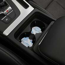 2个风景图案防滑杯垫，必备车载配件，简约车载杯架 - A - 查看 4