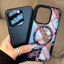 SANRIO Cute Hello Kitty Cat Cartoon Phone Case Compatible With Apple 17, 16, 15 Pro Max, 14 Pro Max, 13 Pro, 12 Pro, 11 Pro, 11, 15 Pro, 16 Plus, 7, 8, X, XS Max, Transparent Magnetic Adorable Minimalist Style - Multicolor - View 2