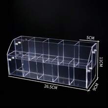 Giá đỡ trưng bày cọ trang điểm, bút chì, bút bi bằng acrylic trong suốt, thích hợp cho trường học, nhà cửa, văn phòng và tiệm làm đẹp. - Nhiều màu - Xem 12