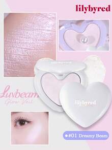 K-Beauty Luv Beam Highlighter & Concealer, Fine Powder Highlighter, Radiant Texture, Lightweight And Smooth Application, Contours Face, Brightens Complexion, Enhances Skin Transparency, Creates Dewy Glowing Makeup, Cosmetics - 01 #Dreamy Beam - View 1