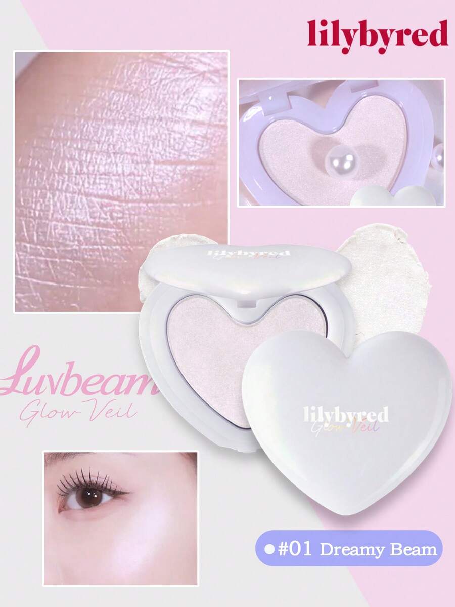 K-Beauty Luv Beam Highlighter & Concealer, Fine Powder Highlighter, Radiant Texture, Lightweight And Smooth Application, Contours Face, Brightens Complexion, Enhances Skin Transparency, Creates Dewy Glowing Makeup, Cosmetics - 01 #Dreamy Beam - View 1