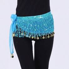 1pc Belly Dance Tassel Waist Chain Bohemian Hip Scarf Skirt New Design Waist Scarf ,Adjustable Waist Hip Scarf For Carnival Party Stage Performance, Suitable For Women's Shiny Costumes, Dance Costumes - Multicolor - View 12