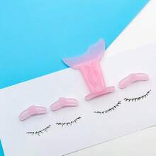 1pc Multi-Functional Eyeliner Pencil & Eyelash Curler, Includes Eyelash Guide, Lower Lash Stamp, Double-Ended Design, Makeup Tool - Multicolor - View 6