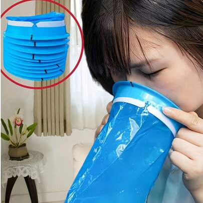 5pcs/Pack Disposable Foldable Vomit Bags, Car Emergency Leak-Proof Vomit Bags, Portable Sealed Anti-Odor Vomit Bags, Travel Motion Sickness Vomit Bags, Pregnancy Morning Sickness Vomit Bags, Children Cleaning Vomit Bags, Airplane & High-Speed Train Emergency Vomit Bags, Outdoor Camping Emergency Vomit Bags, Party Drunk Vomit Bags, Home Cleaning & Storage Vomit Bags, Hospital Nursing Anti-Pollution Vomit Bags
