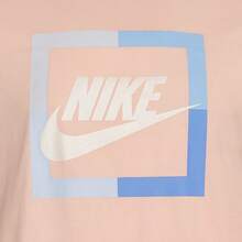 Nike Futura Block T-Shirt Men's Pink White  IB8245-015 - 珊瑚橙 - 查看 2