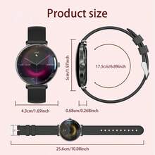 Reloj inteligente LIGE: con múltiples modos deportivos, temporizador de cámara, seguimiento del período, carátulas personalizables, pronóstico del tiempo, resistente al agua, reproducción de música, notificaciones de llamadas y mensajes, asistente de voz y seguimiento de actividad. Este reloj inteligente deportivo multifuncional es adecuado tanto para hombres como para mujeres. - Ver 9