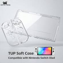 DATA FROG NintendoSwitchOLED Crystal Protective Case - Split Anti-Scratch And Wear-Resistant Cover - View 1