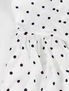 Đầm nhẹ, in họa tiết toàn thân, kiểu dáng thanh lịch, thích hợp cho các kỳ nghỉ và dịp lễ. Lưu ý: Vui lòng mặc đồ lót cùng màu da. - trắng - Xem 7