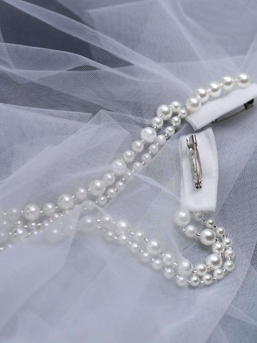 1 chiếc áo choàng cô dâu đính cườm thủ công, khăn choàng có thể tháo rời với ghim cài, thích hợp cho đám cưới, tiệc tùng.