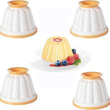 8/4/2pcs Ceramic Patterned Baking Molds And Ramekins, Microwave & Dishwasher Pudding Molds For Desserts, Quiches, Sauces - Ceramic Baking Dishes - Multicolor - View 6