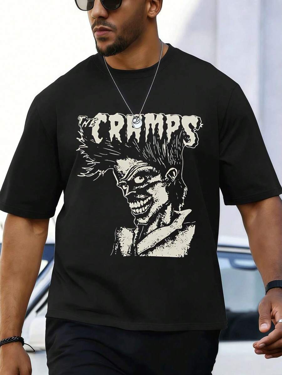 Grands Formats T-Shirts Hommes - Noir - Voir 1