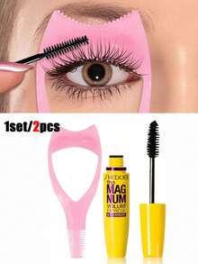 Bộ 2/1 dụng cụ chuốt mascara 3 trong 1, bao gồm: dụng cụ bảo vệ mascara, dụng cụ hỗ trợ chuốt mi, 1 dụng cụ trang điểm tái sử dụng, phù hợp cho người mới bắt đầu chuốt mascara và kẻ mắt hoàn hảo, thích hợp cho các bạn nữ, làm quà tặng, mang theo khi đi du lịch, đồ dùng giá rẻ, vật dụng cần thiết khi đi du lịch. - Nhiều màu - Xem 9