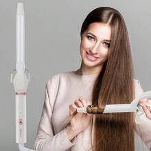 Hatteker 1pc Mini Wool Curling Iron, Perm Waver For Permed Hair, Bangs & Waves Styling Tool - White - View 11