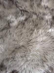 1pc Grey Long Plush Small Round Decorative Rug, Round Faux Fur Faux Sheepskin Carpet, Fluffy Machine Washable Small Rug, Suitable For Nail Table, Fluffy Carpet, Cosmetic Display Decoration Small Round, Various Photography Decoration, Home Decor Minimalist Ins Style Decorative Carpet, All Season Use - Black Tip - View 8