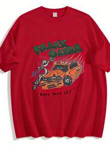 Shirt Frank O-Ocean Blonde T Shirts Accessories Men Women Pure Cotton Crazy Frank Boys Don't Cry Tee Shirt Clothing Plus SizeLoose And Comfortable2026 Halftime Show Shirt - 紅色 - 查看 1
