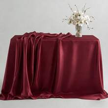 1 Khăn trải bàn Giáng sinh bằng vải satin ngà thanh lịch, Khăn trải bàn hình chữ nhật bằng vải satin polyester có thể giặt và tái sử dụng cho đám cưới, sinh nhật, nhà hàng, tụ họp tại nhà, tiệc ngoài trời, khăn trải bàn, trang trí bàn, khăn ăn tiệc Giáng sinh - Ngà voi - Xem 10