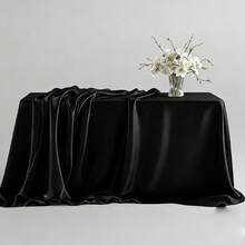 1 Khăn trải bàn Giáng sinh bằng vải satin ngà thanh lịch, Khăn trải bàn hình chữ nhật bằng vải satin polyester có thể giặt và tái sử dụng cho đám cưới, sinh nhật, nhà hàng, tụ họp tại nhà, tiệc ngoài trời, khăn trải bàn, trang trí bàn, khăn ăn tiệc Giáng sinh - Ngà voi - Xem 11