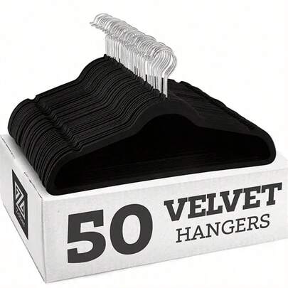 1pc Premium Velvet Hanger, Non-Slip Fine Velvet Clothes Hanger, Sturdy Hanger, Heavy Duty Coat And Suit Hanger, Durable Suit Hanger, Ideal Wardrobe Accessory For Closet Use