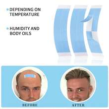 假发造型工具套装：36片假发胶带、2个假发支架、6个假发帽、20个BB夹 - 一站式假发安装及保养套装 - 查看 3