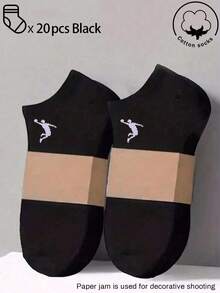 1/3/5/10/15/20/30 pares de calcetines de algodón para hombre/mujer, calcetines tobilleros blancos/grises/negros, diseño de malla transpirable, que absorbe la humedad, suaves y cómodos, adecuados para otoño/invierno/primavera/verano, casual, deportes, negocios, combinaciones de colores aleatorios - Multicolor - Ver 13