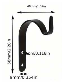 1/4/8 Stück Eisen Wandhaken mit Schrauben und Expansionsrohren, multifunktionale Gartenhaken, Mini gebogene S-förmige Wandhängehalter für Pflanzen, geeignet zum Aufhängen von kleinen Pflanzenkörben, Windspielen, Gartenkörben, Laternen, Vogelfutterstationen, Landhausstil Heimdekoration - Mehrfarbig - Übersicht 6