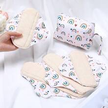 5pcs Reusable Sanitary Pad Set With Storage Bag (4pcs Pads + 1 Bag) - Washable, Odorless Feminine Hygiene Pads, Suitable For Day And Night Use, Multiple Sizes, For Women's Health Care - one-size - View 10