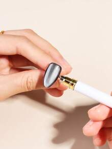 多功能凝胶指甲油笔套装，包含带强力猫眼磁铁的UV凝胶笔、圆珠点彩笔和亚克力美甲绘图笔，金属手柄，专业美甲笔套装，适用于DIY和沙龙美甲。 - 彩色 - 查看 4