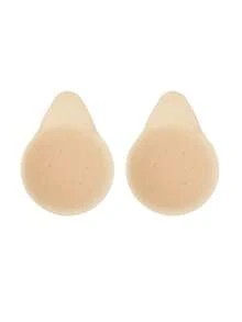 2Pcs Hollow Silicone Adhesive Bra | Invisible Push Up Nipple Covers | Skin-Friendly Sticky Bra For Backless & Strapless Outfits - Multicolor - View 7