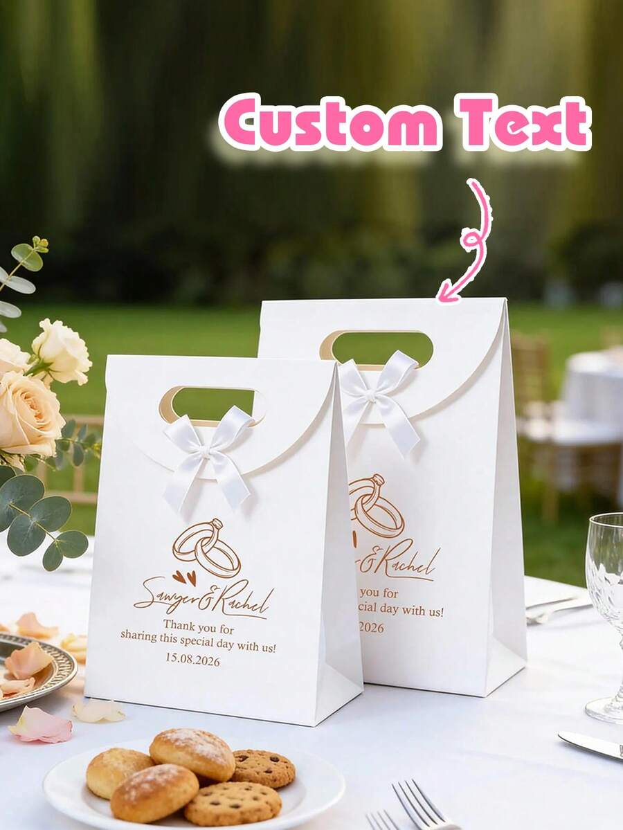 1 Túi Quà Cưới Tùy Chỉnh, Hộp Quà Cô Dâu & Phù Dâu Tùy Chỉnh, Tiệc Cưới, Túi Quà Sinh Nhật Tùy Chỉnh, Túi Quà Cưới, Túi Quà Phù Dâu, Túi Quà Đính Hôn, Túi Quà Tiệc, Túi Quà Buộc Ruy Băng, Túi Quà Tốt Nghiệp, Túi Quà Nhân Viên, Ngày Valentine, Sinh Nhật, Túi Quà Halloween, Thích Hợp Làm Quà Cho Phù Dâu, Tiệc Cưới - Nhiều màu - Xem 1