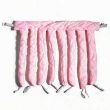 1个女士/女孩免加热章鱼卷发器，柔软卷发发带，无加热卷发器，睡眠卷发器，不伤发，适合长发，可打造大波浪，温和的夜间卷发器，柔软缎面懒人睡眠卷发泡沫，美发造型工具（黑色/蓝色/粉色） - 彩色 - 查看 4