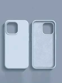 1 chiếc, ốp lưng silicon lỏng Ji Ji màu xanh dương nhạt và vàng, phù hợp với 17, 17 Pro Max/ 16 Pro Max/ 15 Pro/ 14, 13/12/11. Thích hợp làm quà tặng Ngày Valentine/Sinh nhật/Ngày của Mẹ/Lễ Phục Sinh cho gia đình/bạn bè/chị em gái/bạn trai. - Màu xanh nhạt - Xem 2