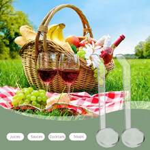 2 piezas Cucharas soperas mini de 1 onza, 20 cm, cucharas de plástico transparente con mango largo, perfectas para servir salsas, sopas, dips, ponches, caldos, cócteles, jugos - Esencial para fiestas - Blanco - Ver 6
