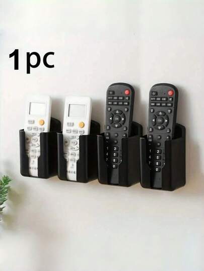 1/3 pezzi Scatola portaoggetti da parete in plastica - Organizer multifunzionale in plastica per telecomandi TV/AC e forniture per ufficio, design salvaspazio, superficie liscia, facile installazione, organizzazione per casa e ufficio, aspetto minimalista, hardware di installazione semplice