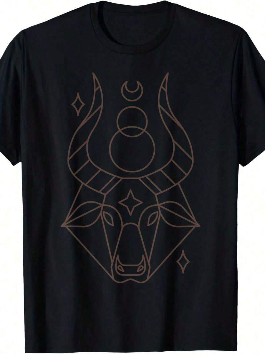 Camiseta con el Signo del Horóscopo Zodíaco Tauro - Amarillo - Ver 1