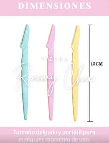 30 Disposable Stainless Steel Eyebrow Razors For Women And Men, Sharp Eyebrow Razors, Hair Removal Razors, Eyebrow Shaping Tools. - Multicolor - View 3