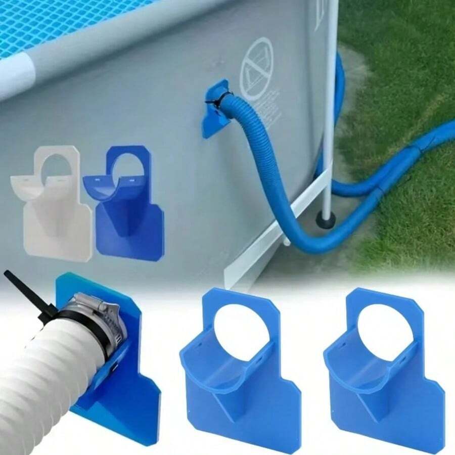 4pcs Swimming Pool Hose Holder - Prevents Hose Bending And Falling, Compatible With Various In-Ground Pool Brands, Easy Installation