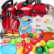 Juego de cocina mini para niños, juguetes de cocina de juego de rol, utensilios de cocina realistas & accesorios de comida de juguete, juego de rol educativo que desarrolla la habilidad manual, la imaginación & las habilidades sociales, para niños & niñas de 3-8 años, ideal para el aprendizaje temprano & el juego interactivo en interiores - Multicolor - Ver 1
