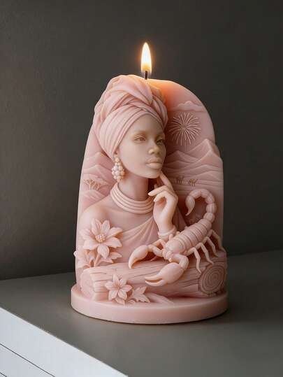 3D Zodiac Goddess Silicone Candle Mold - Aries Horned Goddess, Winged Leo Goddess, Scorpio African Goddess Detailed Zodiac Goddess Shapes. Soft Silicone Material, Easy Demold And Clean, Reusable, Compatible With Candle, Plaster, Resin, Etc. Suitable For Home Decor, DIY Crafts, Housewarming Gifts, Essential For Candle Lovers, Crafters, And Creative Enthusiasts To Easily Make High-End Scented Candles And Art Pieces