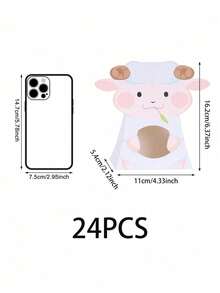 24/12PCS Creative Lamb Shaped Gift Box, Eid Al Adha Gift Packaging Box, For Gulbang,Birthday Party Snack Packaging Box, Accompanied By Hand Gift Box - One Size - View 15