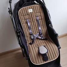 1pc Quilted Breathable Soft Comfortable Baby Stroller Seat Cushion, Suitable For All Seasons - Multicolor - View 1