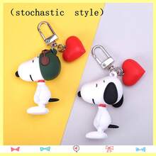 1 móc khóa Snoopy mềm mại dễ thương 5.9 * 4.2cm, mặt dây chuyền hình chú thỏ hoạt hình đáng yêu, dùng được cả bốn mùa (kiểu ngẫu nhiên) - Nhiều màu - Xem 4