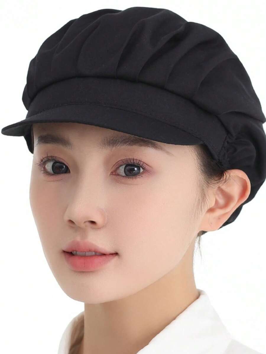 1pc High Quality Full Cloth Chef Hat | Suitable For Kitchen, Baking, Cooking, And Hygienic, Variety Of Workwear Accessories - Multicolor - View 1