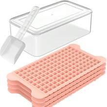 6-Piece Mini Set For Freezers: Small Trays With Ice Boxes - 135 X 4-Piece Easy-Release Granular Tray - Crushed Tray - 540 Compartments. Suitable For Bars, Pubs, Cafes, Homes, Offices, Etc. Perfect For Family Parties, Pool Parties, Beer Parties. Pairs Well With Cocktails, Whiskey, Beer, Cola, Juice, And Other Drinks. A Must-Have Set For Parties. Holiday Supplies. Family Gathering Supplies. - Quick Frozen Ice Cube Mold Ice Tray - View 13
