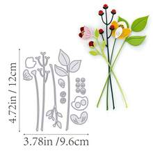 1 khuôn cắt hình lá cây, khuôn dập nổi họa tiết mới, thích hợp cho thủ công DIY, làm sổ lưu niệm, trang trí album, làm thiệp. - Bạc - Xem 16