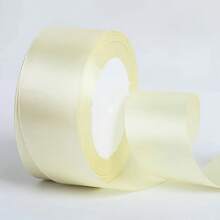 25 Yards Satin Ribbon 4CM Wide, Wedding Chair Decor, Flower Gift Wrapping, Cake Packaging Ribbon - Multicolor - View 5