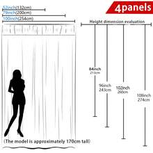 4pcs Outdoor Waterproof Sheer Curtains, Patio Porch Gazebo Transparent Window Drapes, Decorative Curtains For Bedroom, Balcony, Sunroom - 4pcs - View 3