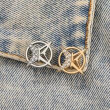 2pcs Versatile Star Safety Pins Set (Silver & Gold) - Glittering Rhinestone Decorations For Denim Jackets, Scarves, Hats, Cute & Secure Fastener By JADE Gifts For Mother, Father, Graduation, And Teacher - Multicolor - View 7